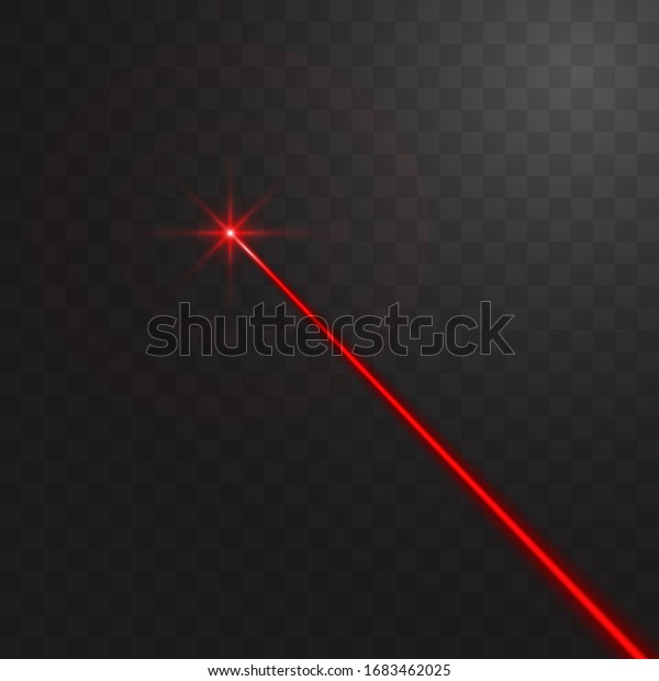 Abstract Red Laser Beam Isolated On Stock Vector (royalty Free 