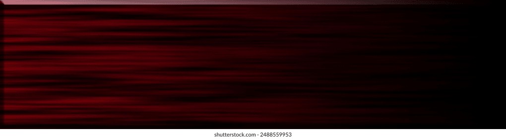 Abstract red laser beam. On a black background. Vector illustration. lighting effect. directional spotlight.