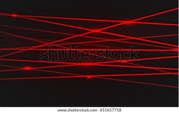 抽象的な赤いレーザービーム 黒い背景に透明 ベクターイラスト 照明効果 投光方向 のベクター画像素材 ロイヤリティフリー