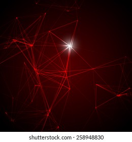 Abstract Red Laser Light | EPS10 Vector Background