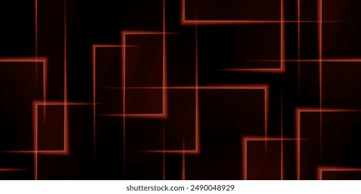 abstract red laser light lines on the dark wall background are seamless and repeatable for wallpaper.