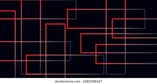 abstract red laser light lines on the dark wall background are seamless and repeatable for wallpaper.

