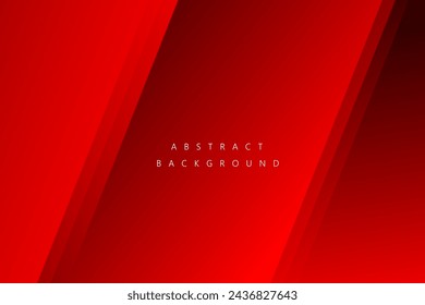 Abstract Red layer metallic modern background for template, poster, flyer design. Vector illustration