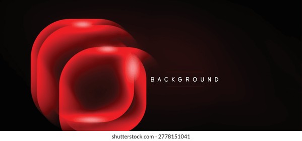 Capas rojas Abstractas sobre