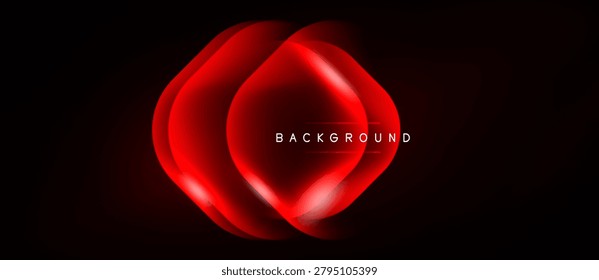 Capas rojas Abstractas sobre