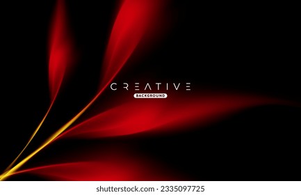 Abstract Red Leaf gradient Background. Fluid color mix. Red and Yellow Color blend. Modern Design Template For Your ads, Banner, Poster, Cover, Web, Brochure, and flyer. Vector Eps 10