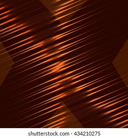 abstract Red letter X on dark background. Vector gold abstract letter X. Line and movement on the background.