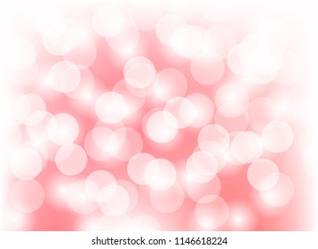 Abstract red light bokeh blurred background.design