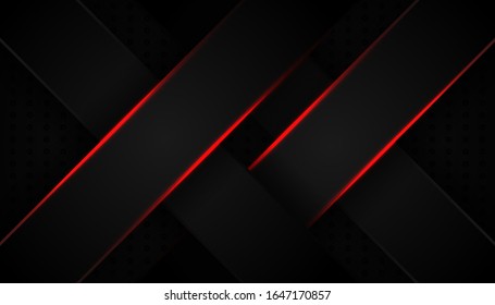 Abstract Red Light Line On Black Stock Vector (Royalty Free) 1647170857 ...