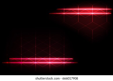 abstract red light line wavy background design
