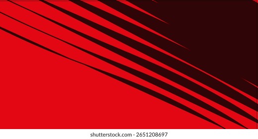 Luz vermelha abstrata no projeto de padrão de seta metálica escura do vetor do fundo futurista moderno ilustração.