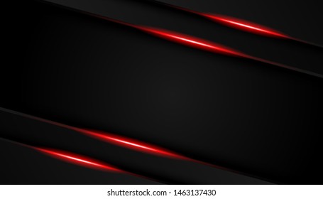 Abstract red light overlap background. Luxury bright red lines modern sport background vector illustration.