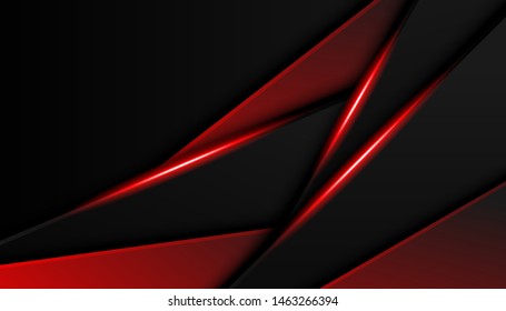 Abstract red light overlap background. Luxury bright red lines modern sport background vector illustration.