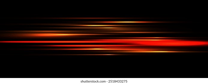 Velocidad Abstractas de la luz roja en el diseño negro Tecnología moderna Ilustración vectorial de fondo futurista.