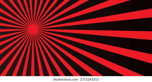 Velocidad de zoom de luz roja Abstractas sobre fondo negro Tecnología Vector

