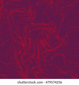 Resumen del arte de la línea roja sobre fondo púrpura / ilustración vectorial