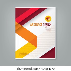 abstract red line design background template for business annual report book cover brochure flyer poster
