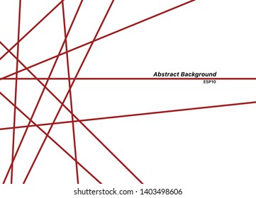 Abstract red line on white background space for text.Vector illustration.