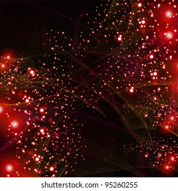 Abstract red line shiny background