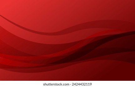 abstract red line wave curve smooth gradient background