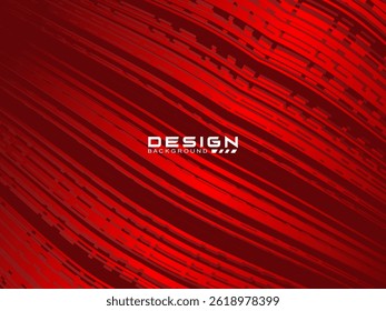 Abstract red lines background. Abstract red geometric lines on red background. Modern shiny gradient red futuristic pattern. Futuristic technology concept, suitable for covers, posters, banners, flyer