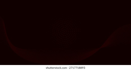 Abstractas líneas rojas dibujadas por la luz sobre un fondo negro. Líneas láser