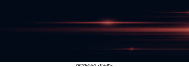 Abstract red lines. Light stripes with effect.	
