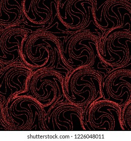 abstract red lines on a black background. shine. tinsel