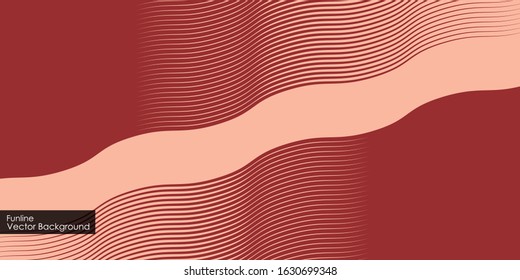 Abstract red lines wave Background