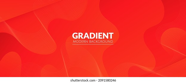 Resumen Fondo líquido rojo. Diseño de fondo moderno. color de gradiente. Composición de formas fluidas. Apto para sitio web, carteles, fondos de pantalla, folletos, carteles