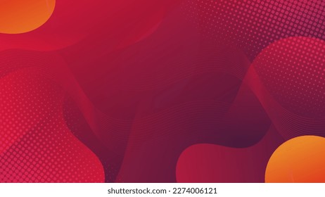 Abstract Red liquid background. Modern  background design. gradient color. Dynamic Waves. Fluid shapes composition.  Fit for website, banners, wallpapers, brochure, posters