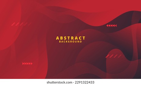 Abstract Red liquid background. Modern  background design. gradient color. Dynamic Waves. Fluid shapes composition.  Fit for website, banners, wallpapers, brochure, posters