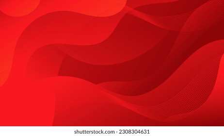 Abstract Red liquid background. Modern  background design. gradient color. Dynamic Waves. Fluid shapes composition.  Fit for website, banners, wallpapers, brochure, posters