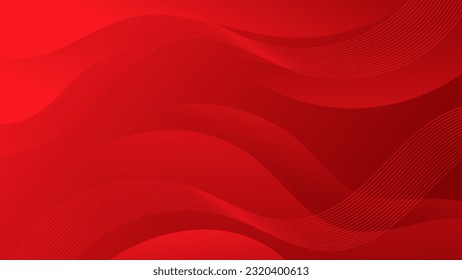 Abstract Red liquid background. Modern  background design. gradient color. Dynamic Waves. Fluid shapes composition.  Fit for website, banners, wallpapers, brochure, posters