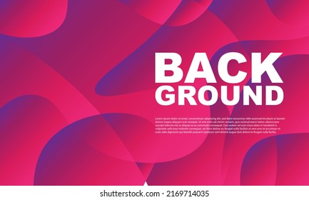 Resumen líquido rojo y fondo geométrico curvado para el cartel. Ilustración vectorial.