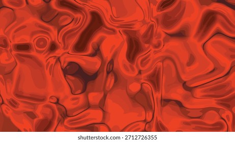 Abstract Red Liquid Flowing and Waving Background with Smooth, Dynamic Motion Design, Abstracts Plastic, royalty free stock.