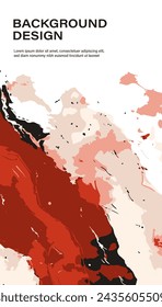 Mármol líquido rojo abstracto o patrón de textura de tinta. Arte fluido para banners de belleza, folletos, carteles, cubiertas, presentación, invitación, volantes, tarjetas de visita, cuadernos. Fondo de pantalla. fondo de lujo.