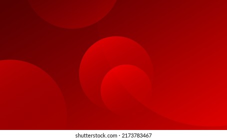 Abstract red liquid wave background. Dynamic circle abstract. Minimal abstract cover design. Creative colorful wallpaper. Trendy gradient poster. Vector illustration