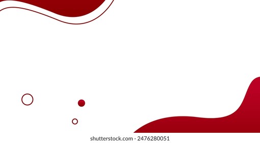 Abstract red liquid wave background. Dynamic shapes composition.