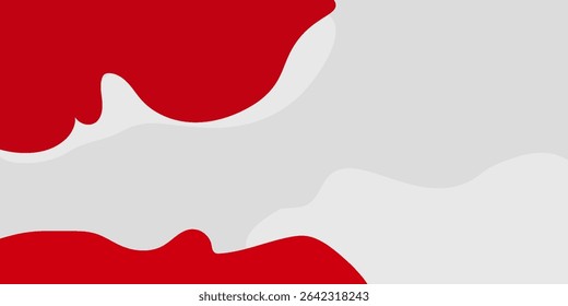 Fondo líquido rojo Abstractas de la onda. Composición de Formas dinámicas. Vector para el diseño de presentaciones. Diseño de Vectores para empresas, corporativos