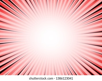 Abstract red living coral color sun burst comic background. You can use for ad, sales, poster, promotion, artwork. illustration vector eps10