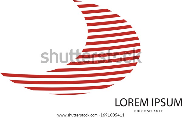 Vector De Stock Libre De Regalias Sobre Logo Rojo Abstracto En Formato Vectorial