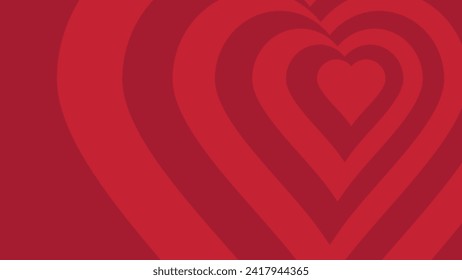 abstract red love symbols vector backround