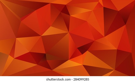 Abstract Red Low Poly Background