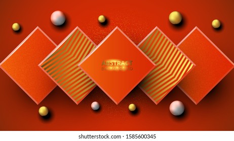 Abstract red lush lava luxury background vector eps 10 with shiny glitters and random color halftone effect. Graphic design element. Elegant decoration. Modern minimal banner.
