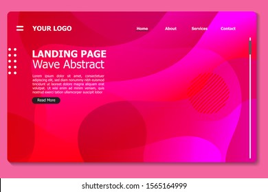 Abstract Red luxury background website Landing Page. Template for websites, or apps. Modern design. Abstract vector style.Minimal geometric background. Dynamic shapes composition. Eps10 vector.