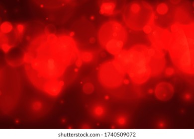 abstract red magical bokeh lights background design