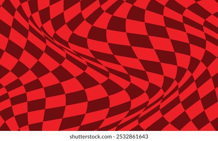 abstract red maroon plaid wave background pattern.