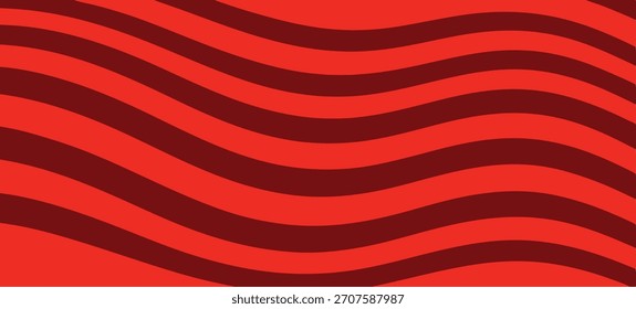 Modelo ondulado rojo y marrón abstracto de las rayas