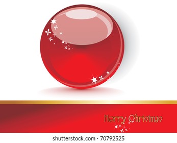 abstract red merry xmas background with isolated icon